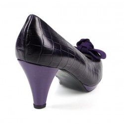 zapatos lila .7586l