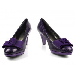 zapatos lila .7586l