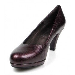zapatos de vestir granates.7586