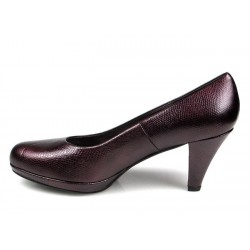 zapatos de vestir granates.7586