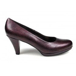 zapatos de vestir granates.7586
