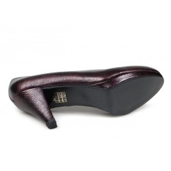 zapatos de vestir granates.7586