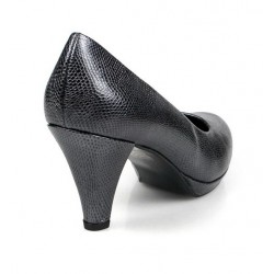 zapatos gris acero. 7586