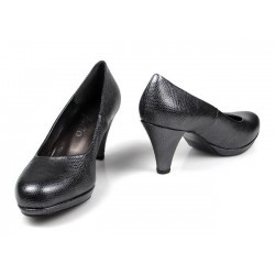 zapatos gris acero. 7586