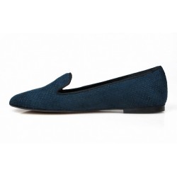 zapatos slippers azules 