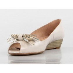 zapatos de cuña imitación madera .kp25