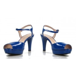 sandalias azules de charol  1357