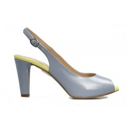 peep toe destalonado azul 63