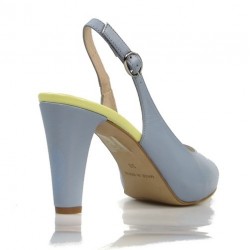 peep toe destalonado azul 63