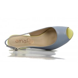 peep toe destalonado azul 63