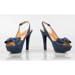 peep toe azul destalonado natura 