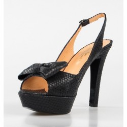 peep toe negro destalonado natura 