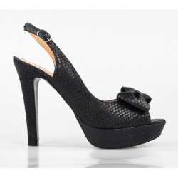 peep toe negro destalonado natura 
