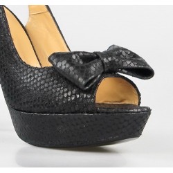 peep toe negro destalonado natura 