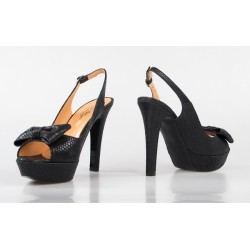 peep toe negro destalonado natura 
