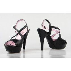 sandalias negras tacón . nota 