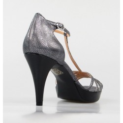 sandalia gris negra 325