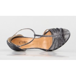 sandalia gris negra 325