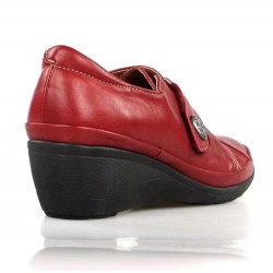 zapatos rojos con cuña .x308