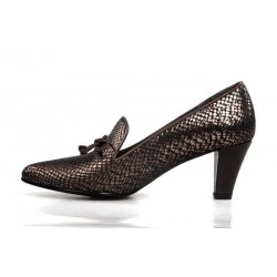 zapatos bronce con lazo .175