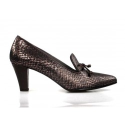 zapatos bronce con lazo .175