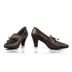 zapatos bronce con lazo .175