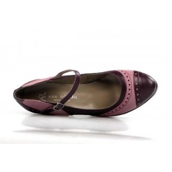 zapatos granates y rosa. 14134