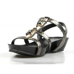 sandalia bio gris metal 504