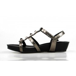sandalia bio gris metal 504