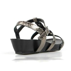 sandalia bio gris metal 504
