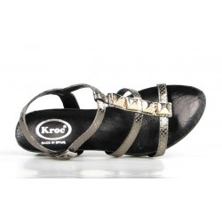 sandalia bio gris metal 504