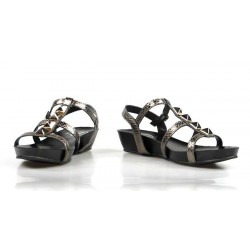 sandalia bio gris metal 504