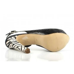 peep toe destalonado negro 8204
