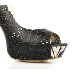 peep toe destalonado negro 8204