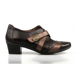 zapato abotinado marrón. va6