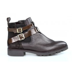 botines marrones estilo masculinos .a11