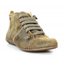 abotinados camel con cordones.1310