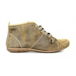 abotinados camel con cordones.1310