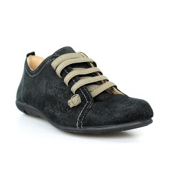 zapatos de cordones en serraje.1160