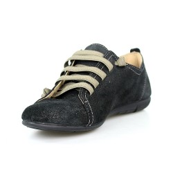 zapatos de cordones en serraje.1160