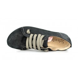 zapatos de cordones en serraje.1160