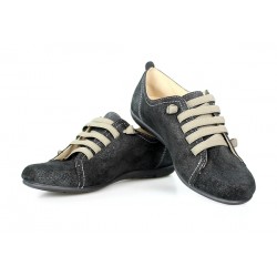 zapatos de cordones en serraje.1160