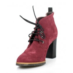 botines granates de ante. am6