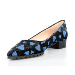 zapatos puntera corazones azules .gr