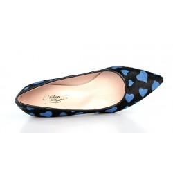 zapatos puntera corazones azules .gr