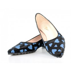 zapatos puntera corazones azules .gr