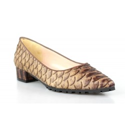 zapatos de puntera serpiente cuero .gr 