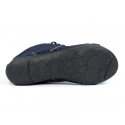 Deportivos aotinados serraje azul.1312