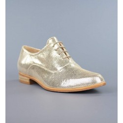 Zapatos blucher dorados .17lor