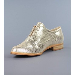 Zapatos blucher dorados .17lor
